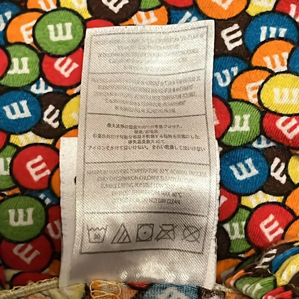 M & M’s Mens Medium Candy Print Pajama Lounge Elastic Waist Pant